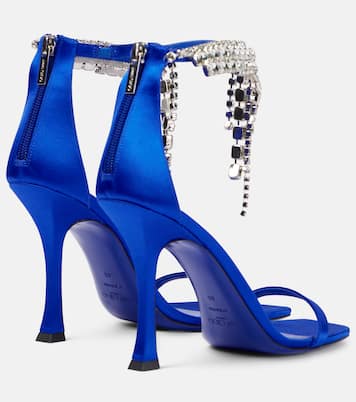 Sandali Verity 100 in raso con cristalli | Jimmy Choo