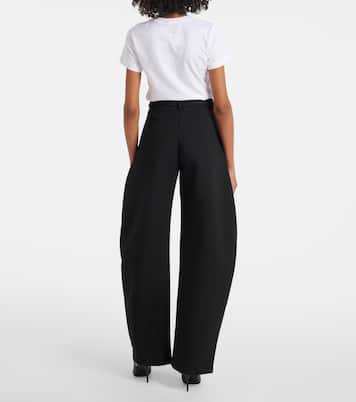 Pantaloni a gamba larga in lana | Alaïa