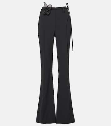 Pantalones flared de tiro alto con apliques | Rotate