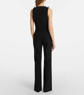 Pantalones flared de tiro alto con apliques | Rotate