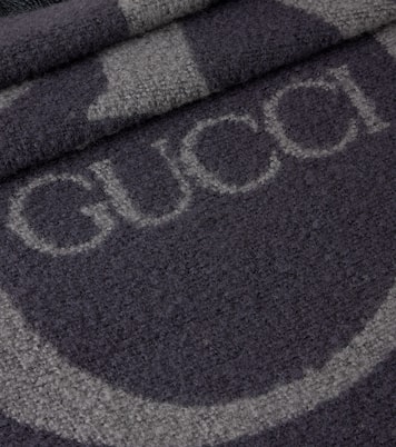 GG wool-blend bouclé blanket | Gucci