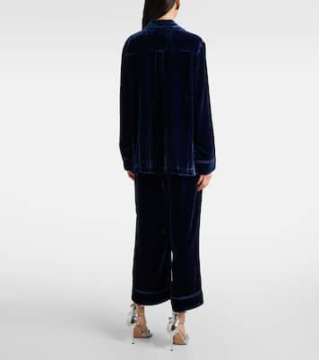 Camisa Beverly de terciopelo | Asceno