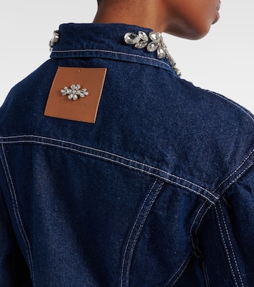 Jeansjacke Turbo mit Kristallen | Simone Rocha
