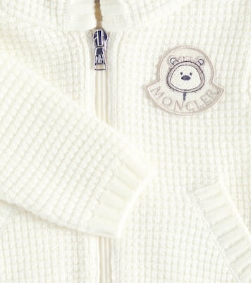 Baby - Felpa in lana con zip e cappuccio | Moncler Enfant