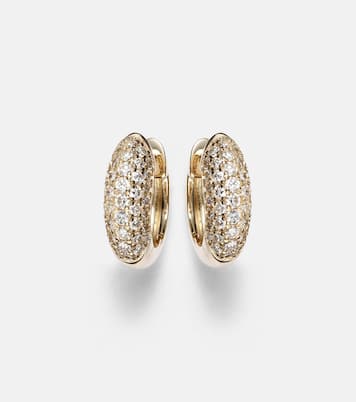 Boucles d'oreilles Puffy en or 14 ct et diamants | Sydney Evan