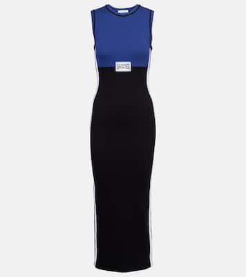 Abito midi in misto cotone a coste | Jean Paul Gaultier