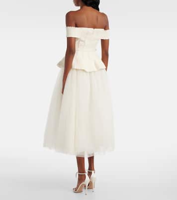 Bridal - Abito midi con paillettes | Self-Portrait