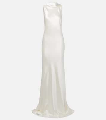Bridal Arlo wool and silk gown | Danielle Frankel