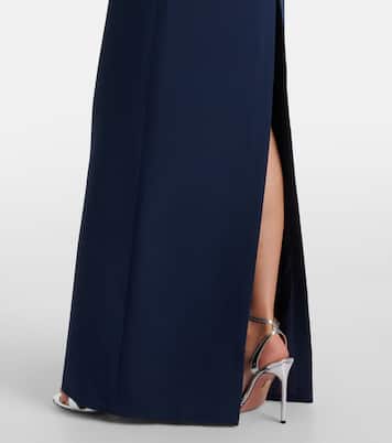 Tulle-trimmed bustier dress | David Koma