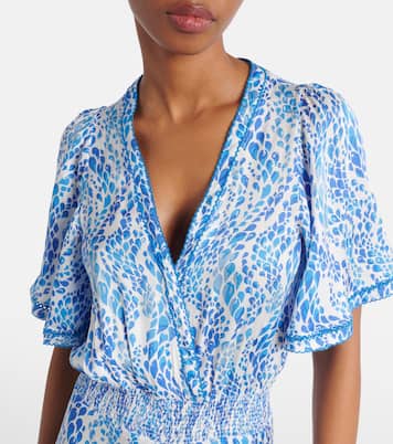 Bedrucktes Maxikleid Mabelle | Poupette St Barth