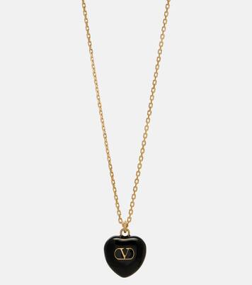 Collar con colgante Cœur Royal VLogo con esmalte | Valentino