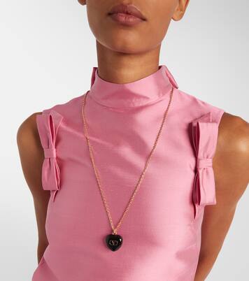 Collar con colgante Cœur Royal VLogo con esmalte | Valentino