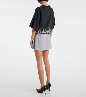 Laurel cotton jersey miniskirt | Balenciaga