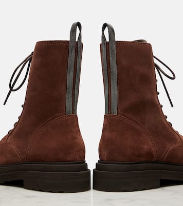 Bottines Monili en daim | Brunello Cucinelli