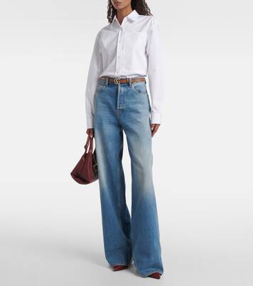 Horsebit 95 leather ankle boots | Gucci