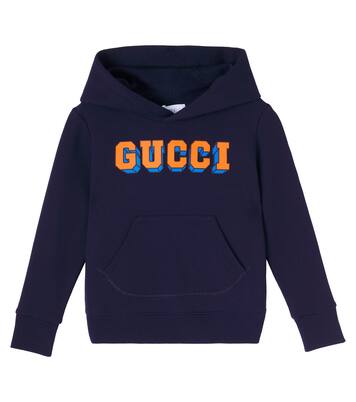 Logo cotton hoodie | Gucci Kids