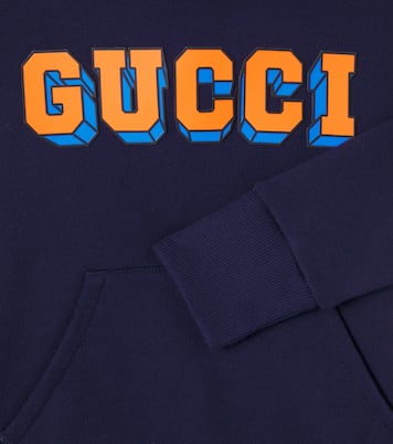 Logo cotton hoodie | Gucci Kids