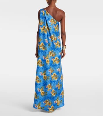 Robe longue Roy en soie à fleurs | La DoubleJ