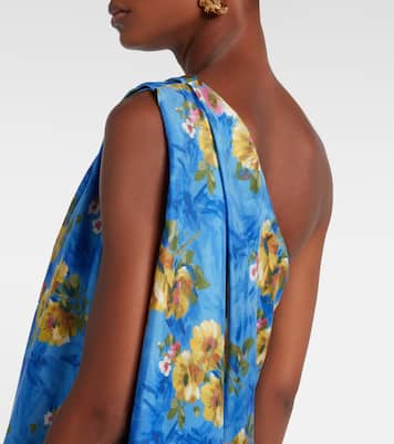 Robe longue Roy en soie à fleurs | La DoubleJ