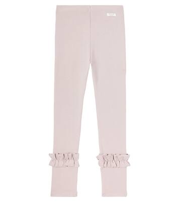 Marit ruffled cotton-blend leggings | Donsje