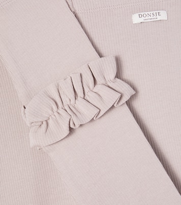 Marit ruffled cotton-blend leggings | Donsje