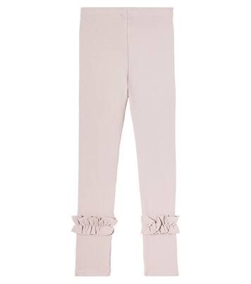 Marit ruffled cotton-blend leggings | Donsje