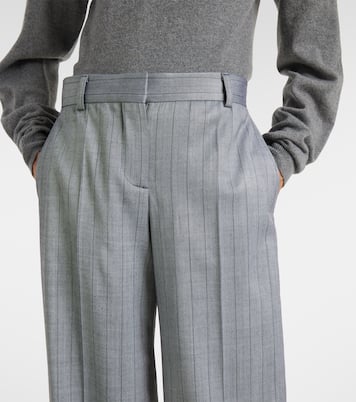 Striped wool wide-leg pants | Stella McCartney