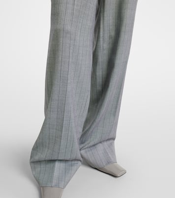 Striped wool wide-leg pants | Stella McCartney