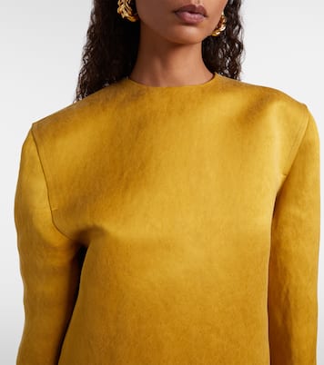 Silk satin minidress | Saint Laurent