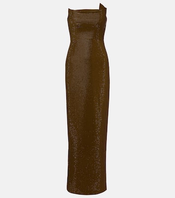 Vestido de fiesta sin tirantes adornado | Roland Mouret