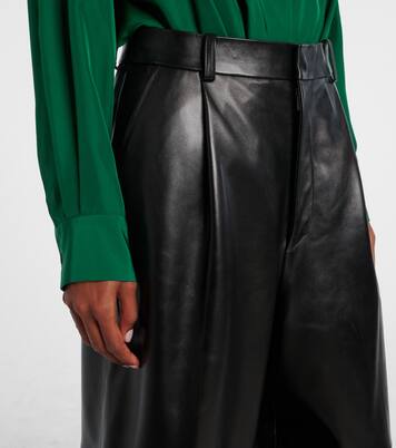 Leather wide-leg pants | Loewe