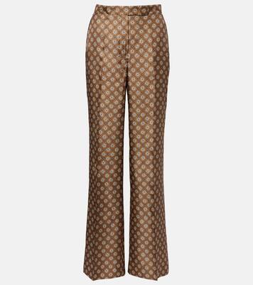 Graphic Dreams printed silk twill palazzo pants | Dorothee Schumacher