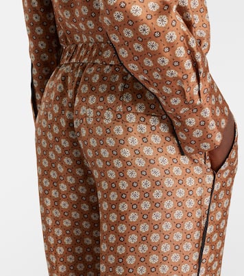 Graphic Dreams printed silk twill palazzo pants | Dorothee Schumacher