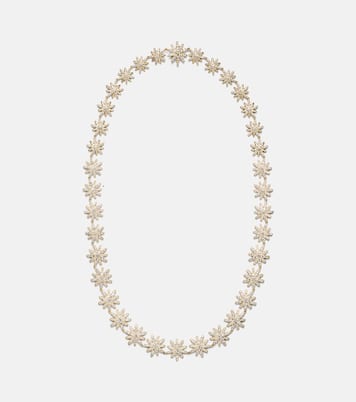 Starburst 18kt gold necklace with diamonds | David Yurman