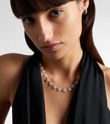 Starburst 18kt gold necklace with diamonds | David Yurman