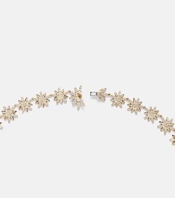 Starburst 18kt gold necklace with diamonds | David Yurman