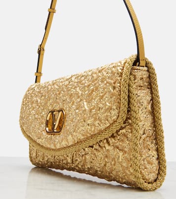 Schultertasche DeVain Small aus Cloqué | Valentino Garavani