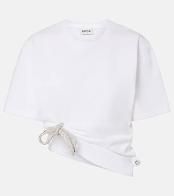 Embellished cotton jersey T-shirt | Area