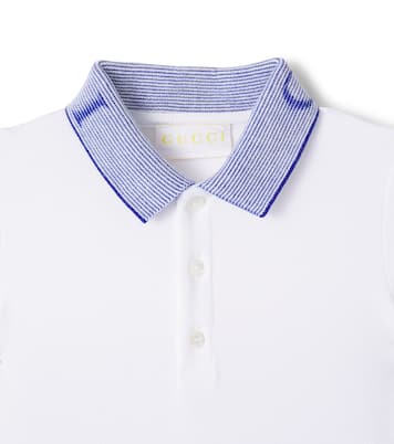 Baby Polohemd aus einem Baumwollgemisch | Gucci Kids