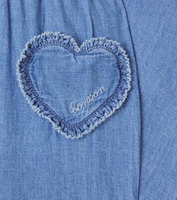 Duck cotton chambray straight pants | Bonton