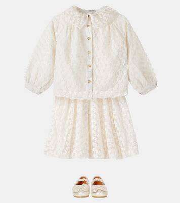 Mailien floral cotton-blend shirt | Donsje