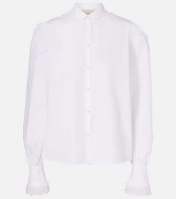 Embroidered cotton poplin blouse | Valentino
