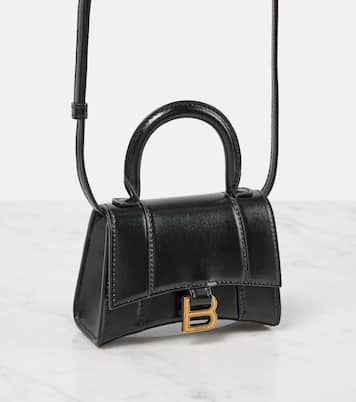 Borsa a tracolla Hourglass Mini in pelle | Balenciaga