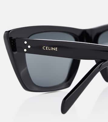 Cat eye sunglasses in black Celine Eyewear Mytheresa