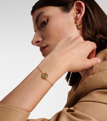 Bracelet Eye en or 14 ct, diamants, tsavorites et saphirs | Ileana Makri