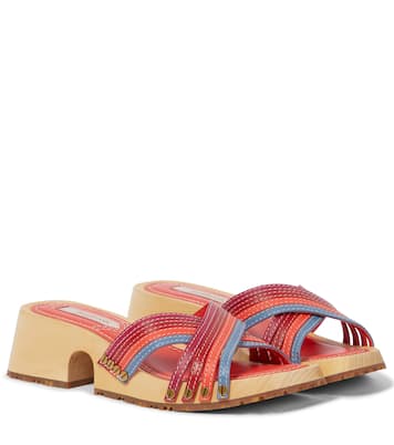 Strappy leather clogs | Zimmermann