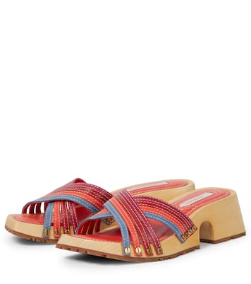 Strappy leather clogs | Zimmermann
