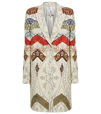 Abrigo en mezcla de lino estampado | Etro