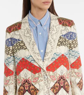 Abrigo en mezcla de lino estampado | Etro
