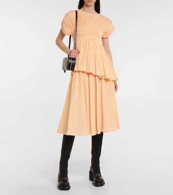 Top en mezcla de algodón plisado | Jil Sander